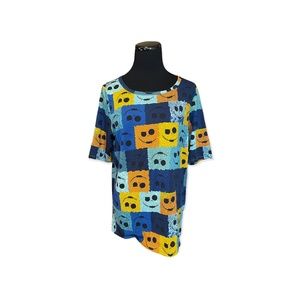 XL LuLaRoe Disney Gigi Fitted Top Halloween Jack Skellington